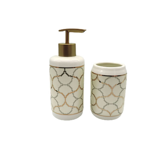 KIT DE BANHEIRO DE PORCELANA 2PCS-KITS DE BANHEIRO