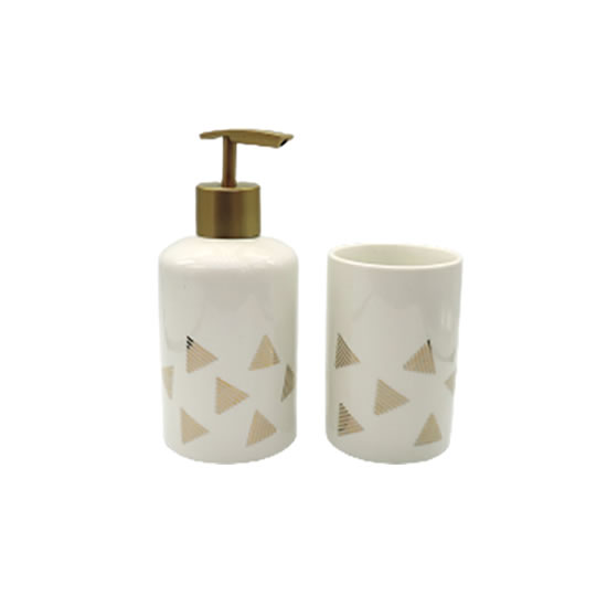 KIT DE BANHEIRO DE PORCELANA 2PCS-KITS DE BANHEIRO