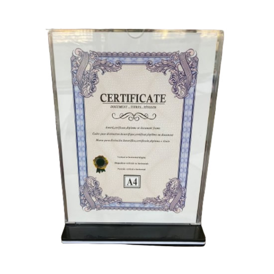 PORTA CERTIFICADO A4 PORTA RETRATOS