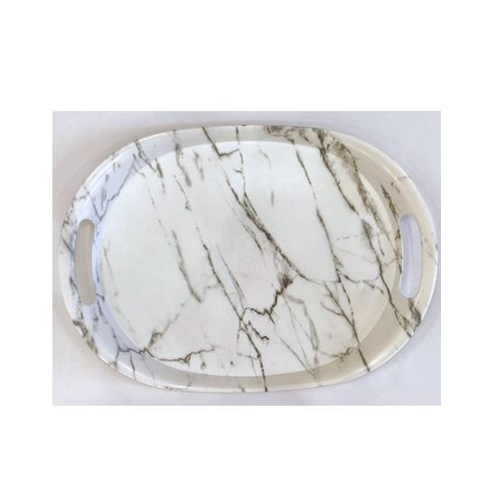 BANDEJA OVAL EM MELANINA 32X21CM COZINHA & UD