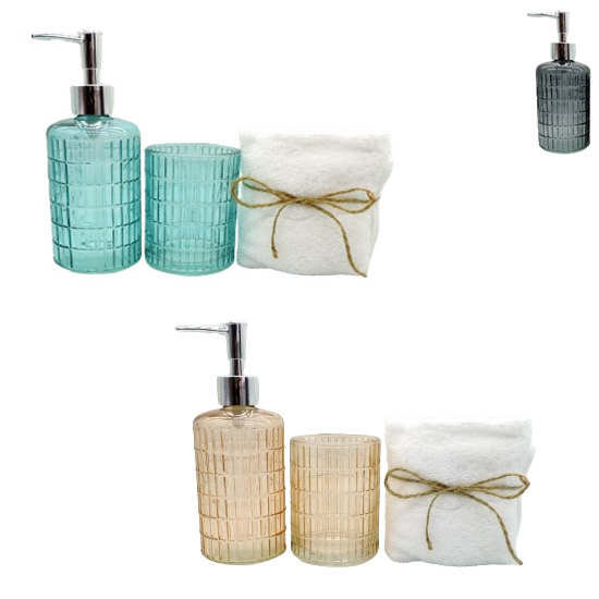 JOGO DE BANHEIRO C/3 PCS-KITS DE BANHEIRO