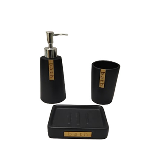 KIT DE BANHEIRO PORCELANA 3 PCS,, KITS DE BANHEIRO