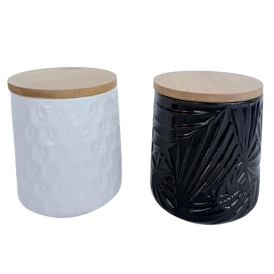 VASO  CERAM. C TAMPA  BAMBU
 CACHEPOT 9X8,5CM CACHEPOT