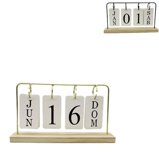 CALENDARIO 27X15,5CM-ENFEITE DECORATIVO