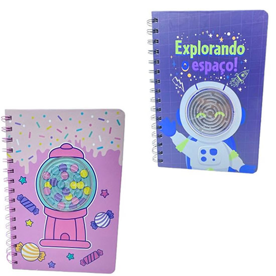 CADERNO ASTRONAUTA 15X21CM 80FOL DIÁRIOS